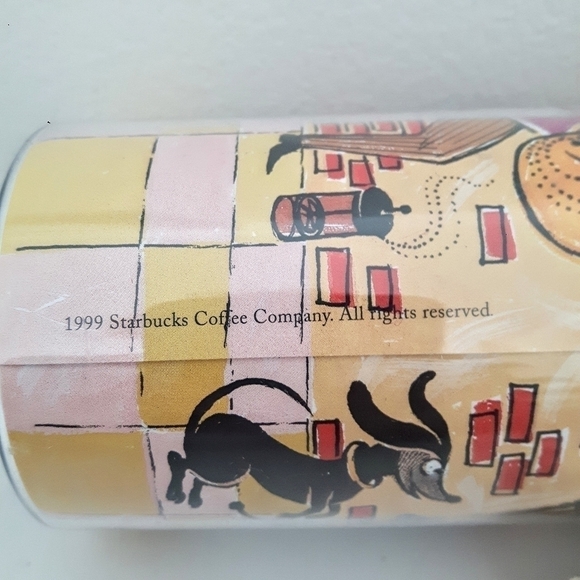 VINTAGE Starbucks Bodum French Press Personal Traveller Tumbler "Jazz Scene" - Picture 4 of 9